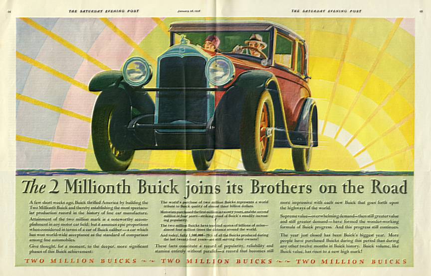 1928 Buick Auto Advertising